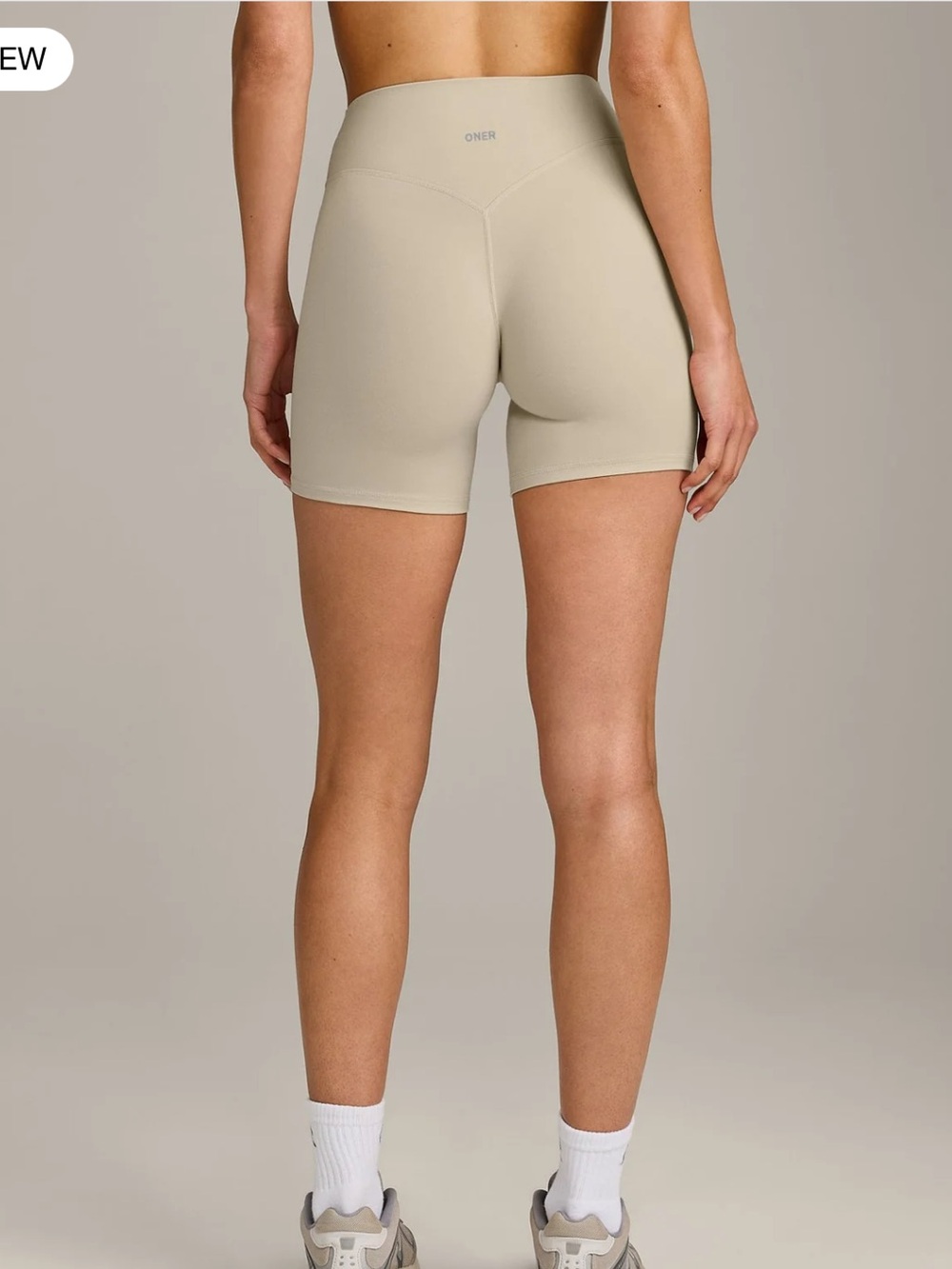 ONER ACTIVE SOFTMOTION™ HIGH WAISTED SHORTS 6" WITH GRAY LOGO